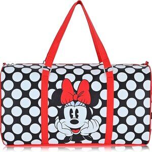 NWT! Disney Minnie Mouse Polka Dot Weekend Duffle Bag